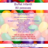 Pacote de buffet para 80 pessoas